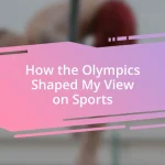 How the Olympics Shaped My View on Sports