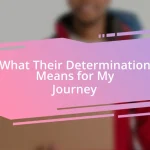 What Their Determination Means for My Journey